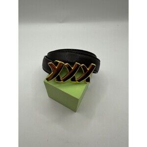 RARE Paloma Picasso belt with gold plated Triple X buckle